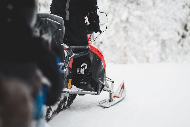 1 Hour Easy Snowmobile Safari in Levi - Through the snowy forests