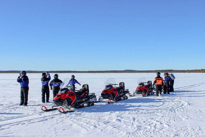 3 Hour Snowmobile Safari Around Levi with Coffee Break - Through snowy woods and over open swamps
