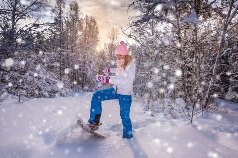 Abisko: Wilderness Snowshoe Hike - The 14:00 start and the first steps into the forest