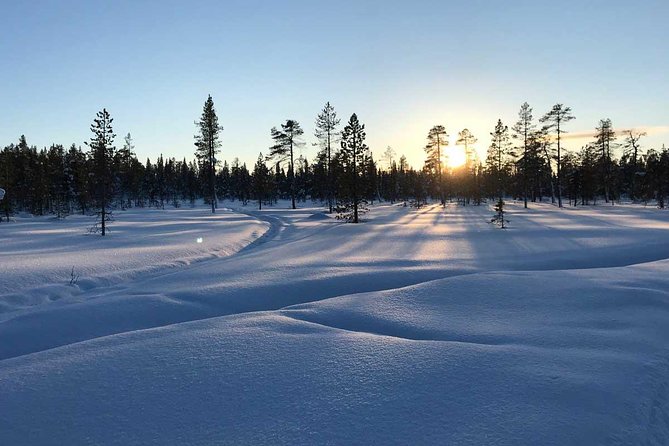 Afternoon Snowmobile Tour - From Kiruna town to the snowy start point