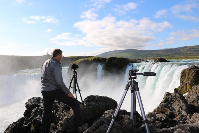 Akureyri North Iceland Waterfalls and Nature Baths Small Group Tour - Godafoss: the right opening waterfall