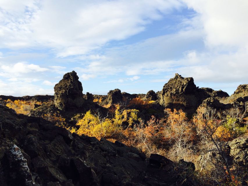 Akureyri Port: Lake Mývatn & Goðafoss Waterfall Day Trip - Dimmuborgir and the black lava formations
