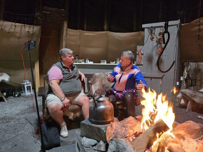 Alta: Sami Cultural Experience with Lavvu and Reindeers - Inside the lavvu, where the experience begins