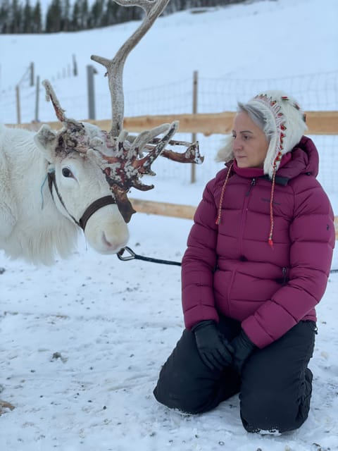 Alta: Sami Cultural Experience with Lavvu and Reindeers - Trying traditional Sami clothing