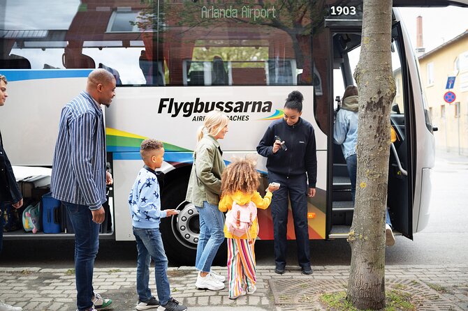 Arlanda Airport Bus Transfer Arrival - A public coach, not a meet-and-greet transfer