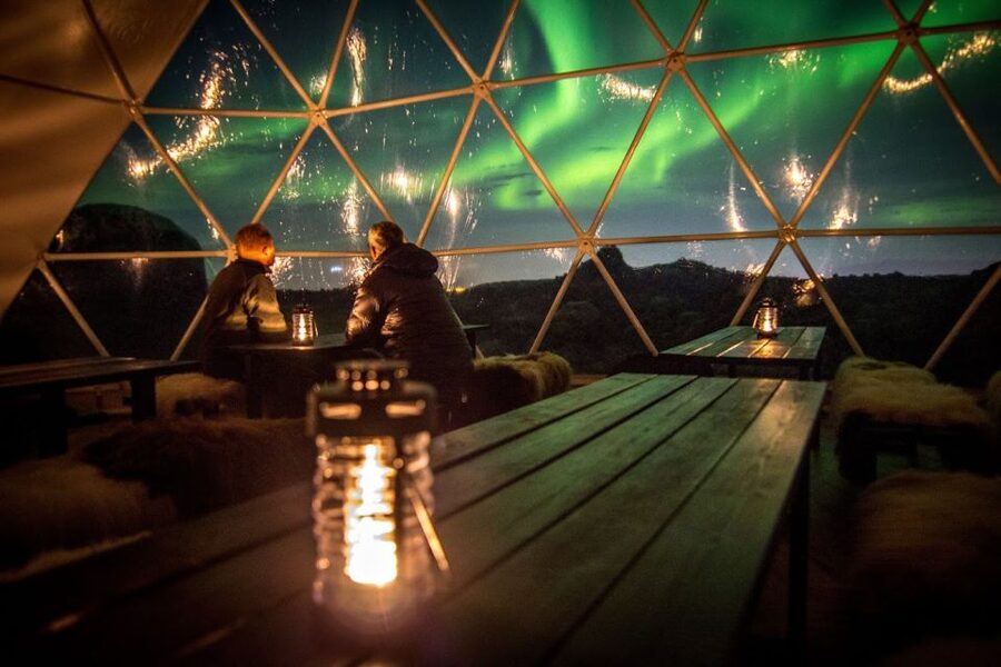 Aurora Basecamp: Northern Lights Nighttime Observation Tour - Warm drinks and fire pits change the waiting game