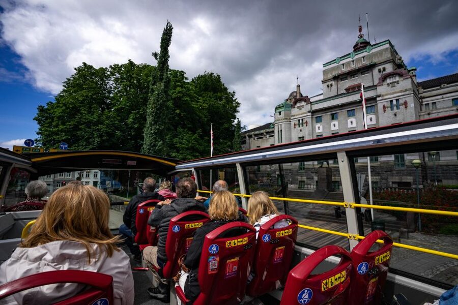 Bergen: City Sightseeing Hop-On Hop-Off Bus Tour - Fredriksberg Fortress and the National Stage