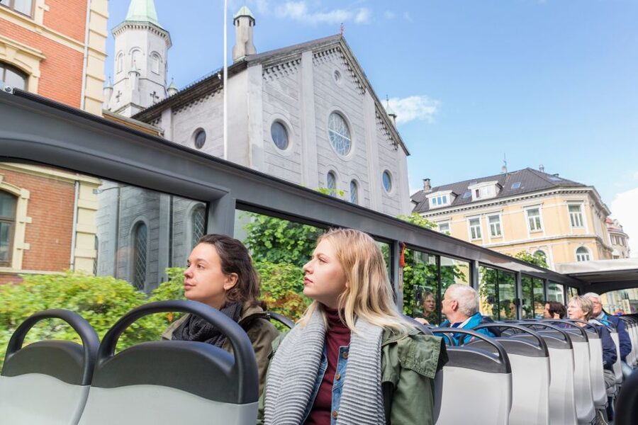 Bergen: City Sightseeing Hop-On Hop-Off Bus Tour - Starting at Skolten and the old harbor