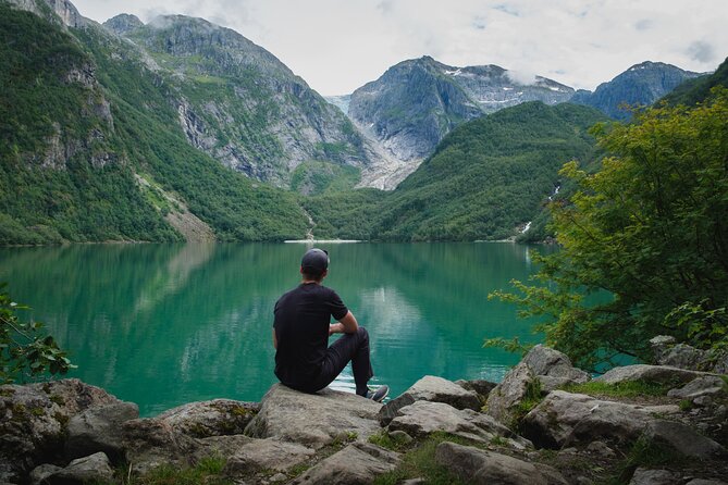 Bergen Day Tour to National Park Folgefonna and Glacier Lake - Steinsdalsfossen lets you get behind the water