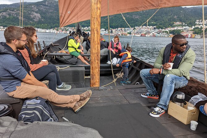 Bergen Fjord Experience Aboard Viking-style Ship - Along Bergen’s waterfront under sail