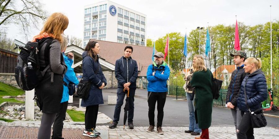 Bergen: Nordnes Neighborhood Hidden Gems Walking Tour - Starting near the old white stone building