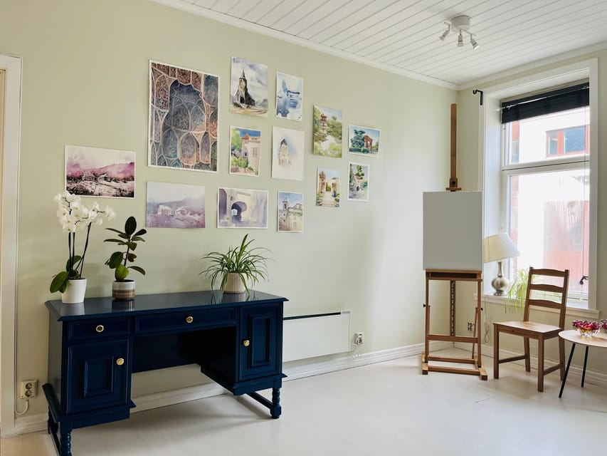 Bergen: paint Norwegian landscape with watercolor - Joanna’s Teaching Style