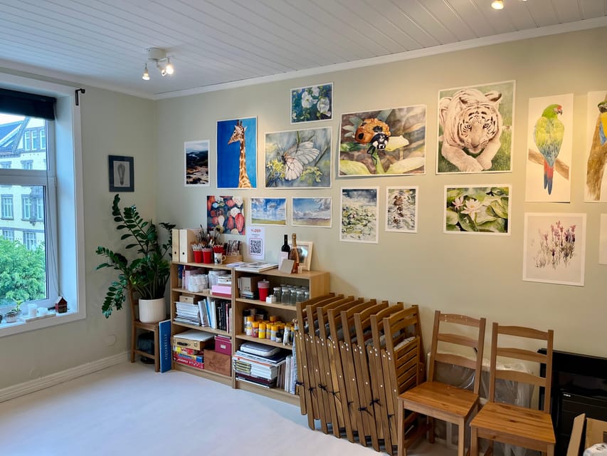 Bergen: paint Norwegian landscape with watercolor - What Is Included for $89