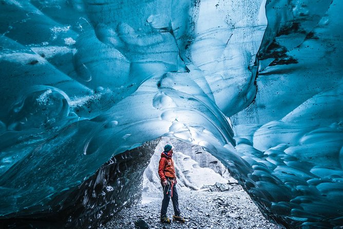 Blue Ice Cave Adventure - Inside an ice cave chosen for the conditions