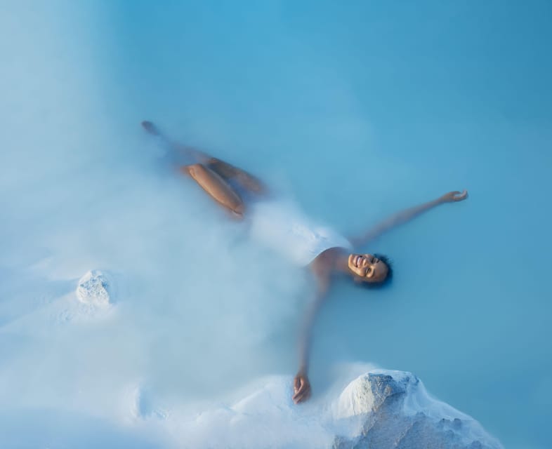 Blue Lagoon: Admission Package with Drink, Towel, and Mask - Arriving through the lava corridor