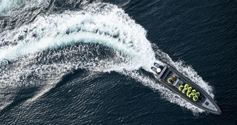 Bodø: Saltstraumen Sea Eagle Trip by RIB - The first 15 minutes toward Saltstraumen