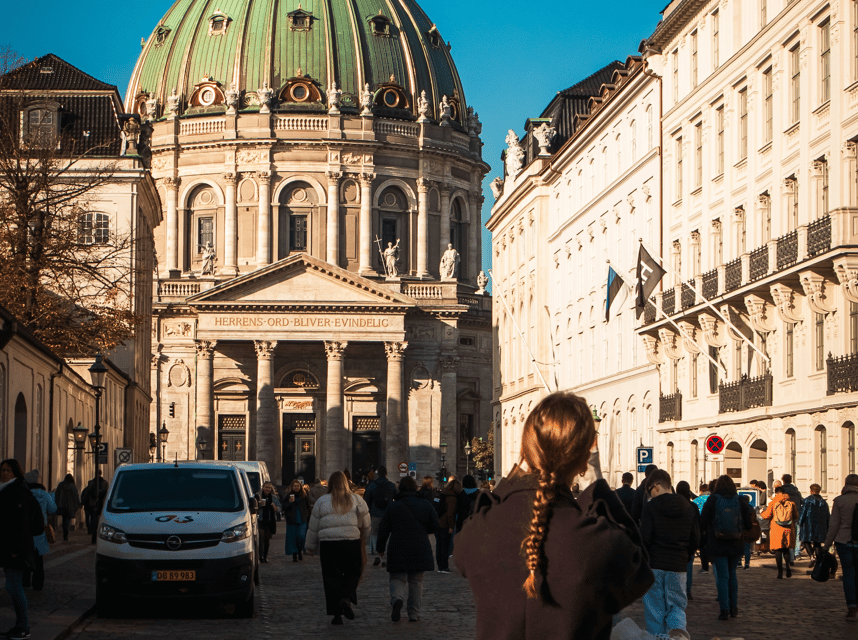 Copenhagen: Hygge & Highlights Walking Tour with Local Guide - Marble Church and the royal square at Amalienborg