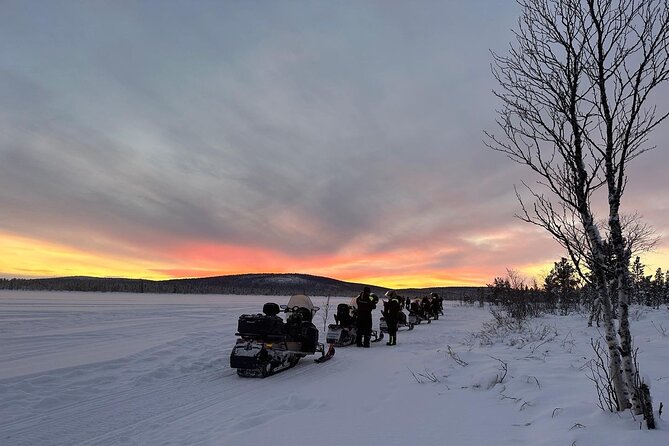 Day tour with snowmobile in Kiruna 10:30 am - Riding from Kiruna into the Jukkasjärvi wilderness