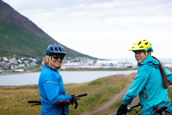 Electric Mountain biking tour in North Iceland - Riding above Siglufjörður