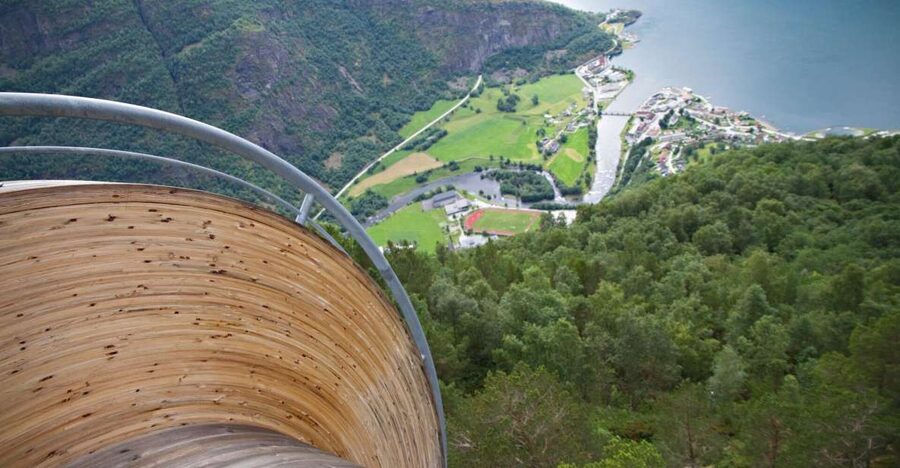 Flåm: Borgund Stave Church, Lærdal, and Stegastein Tour - A brief pause in Lærdal