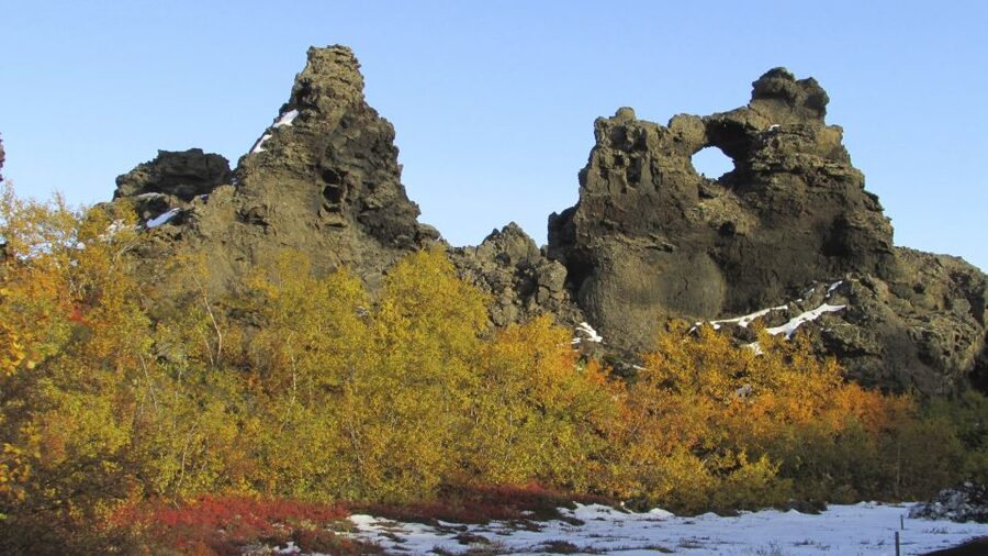 From Akureyri: Godafoss and Lake Myvatn - Grjótagjá, a cave shaped by volcanic force