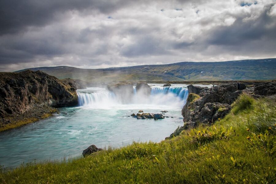 From Akureyri: Godafoss Waterfall Guided Trip with Transfers - Leaving Akureyri by air-conditioned van