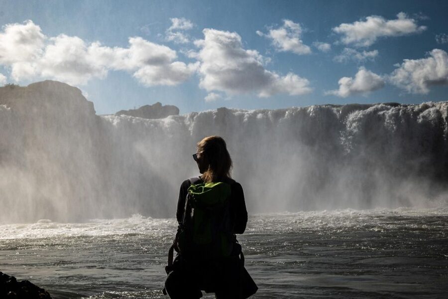 From Akureyri Port: Godafoss Waterfall & Forest Lagoon tour - Godafoss, the Waterfall of the Gods