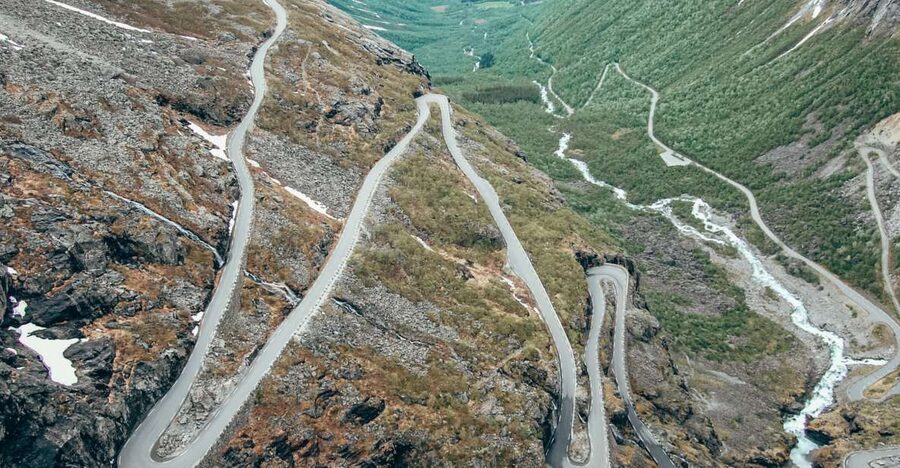 From Ålesund: Trollstigen Sightseeing Village & Fjord Tour - Walking above the Gubrandsjuvet ravine