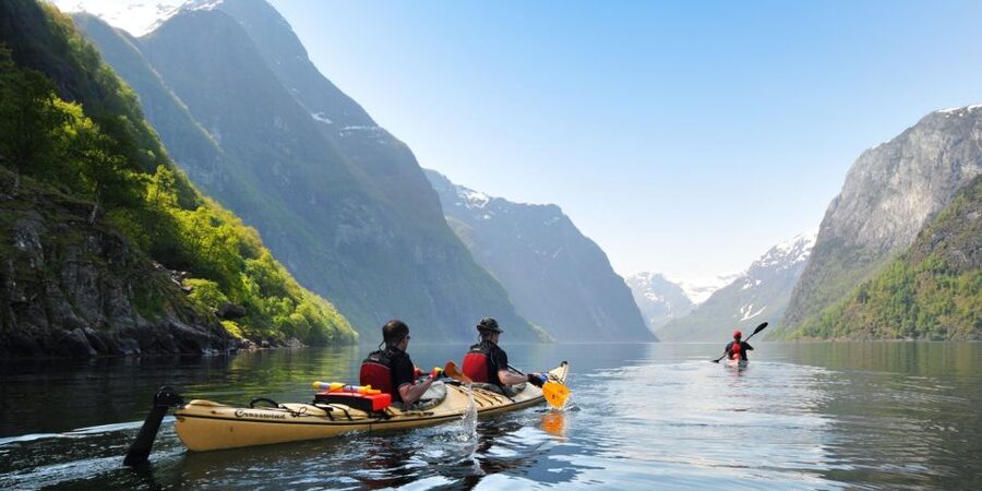 From Flåm: Nærøyfjord 3 Day Kayaking and Camping Tour - Day one: leaving Flåm for the fjord