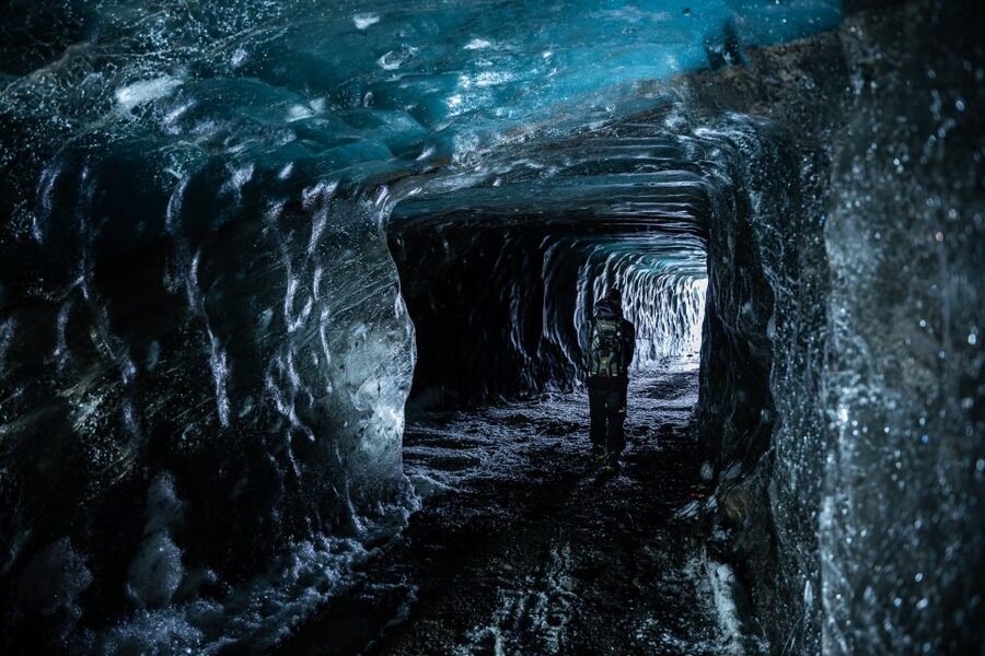 From Gullfoss: Langjökull Ice Cave and Snowmobile Tour - One hour on Langjökull by snowmobile