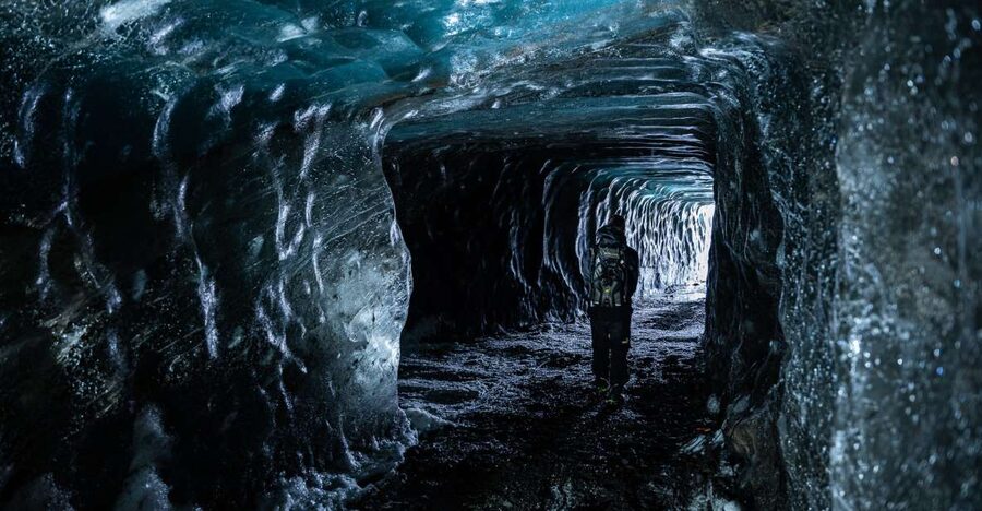 From Gullfoss: Langjökull Ice Cave and Snowmobile Tour - Getting ready at the glacier hut