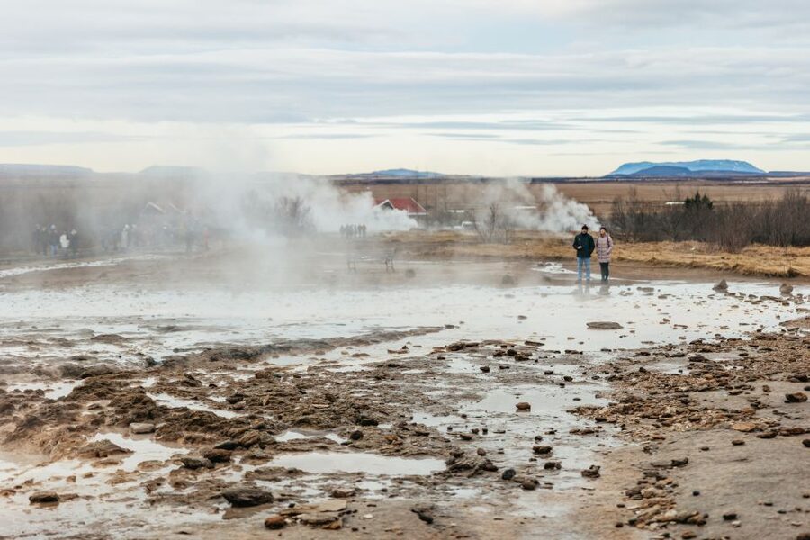 From Reykjavik: Golden Circle and Glacier Snowmobile Tour - Gullfoss and the 32-meter drop