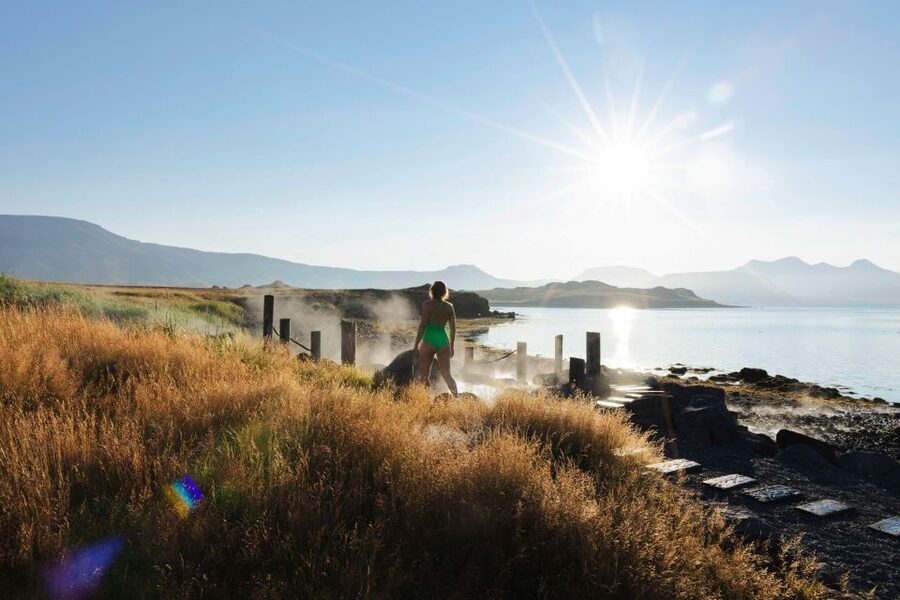 From Reykjavik: Hvammsvík Hot Spring with Transportation - The road to Hvammsvík is part of the outing