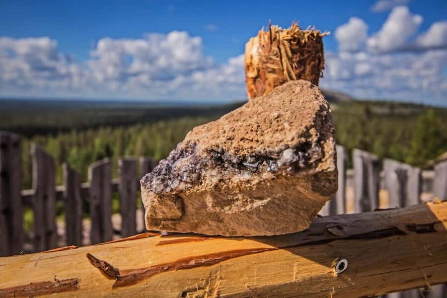 From Rovaniemi: EXCURSION TO THE AMETHYST MINE IN LUOSTO - The ride up and the hilltop views
