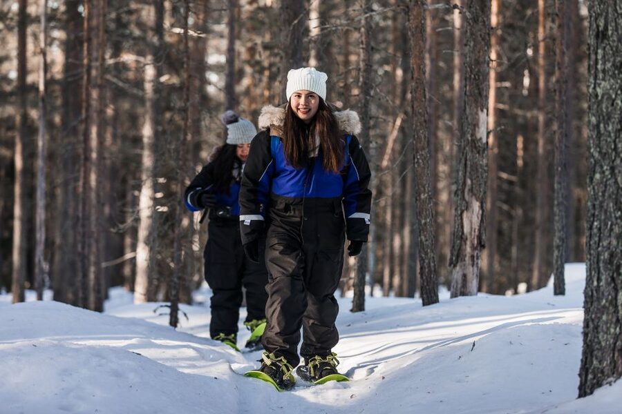From Rovaniemi: Snowshoeing and Ice Fishing Tour - Snowshoeing through fresh snow