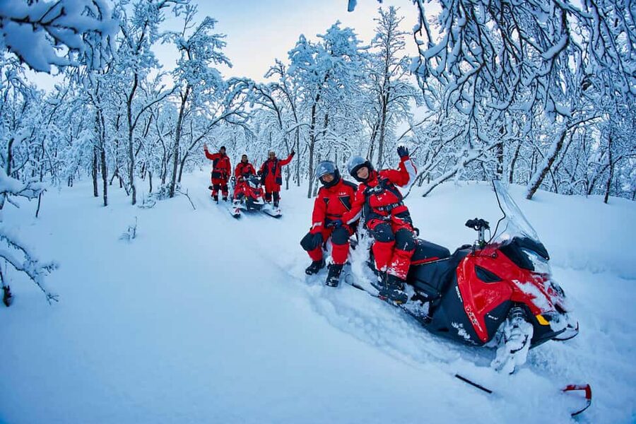From Tromsø: Lyngen Alps Guided Snowmobile Tour - Fish soup and a warm basecamp meal