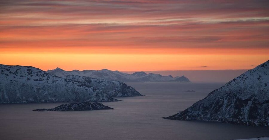 From Tromso: Norwegian Fjords Half-Day Tour - A warm minibus with a route chosen around the weather