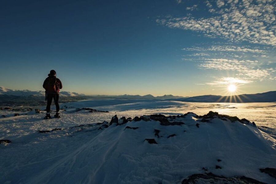 From Tromsø: Snowshoe Hike in the Arctic - From Tromsø waterfront to Ersfjordbotn