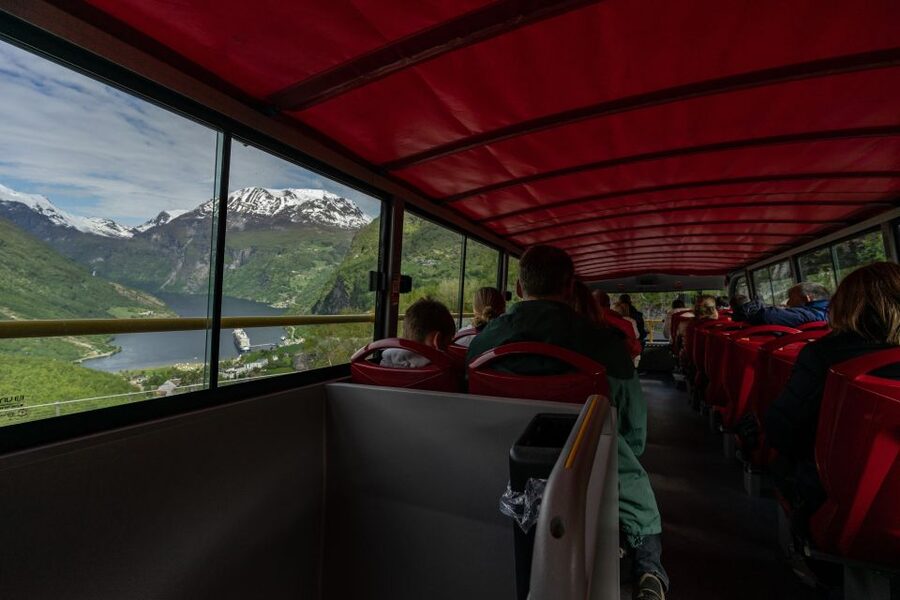Geiranger: City Sightseeing Hop-On Hop-Off Bus Tour - Starting at the cruise terminal