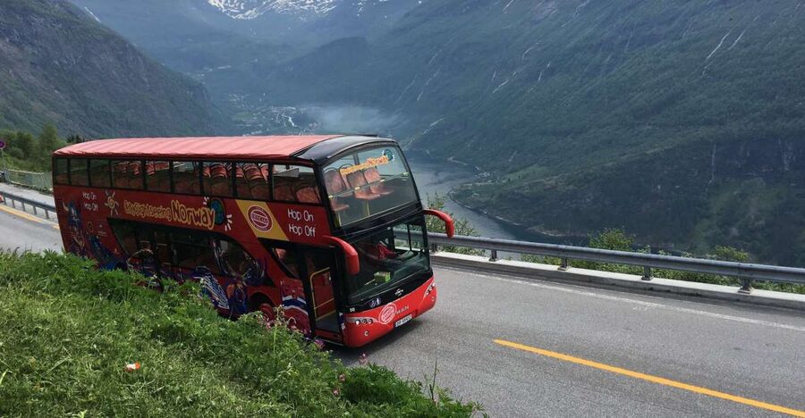 Geiranger: City Sightseeing Hop-On Hop-Off Bus Tour - Westerås Farm: animals and a mountain walk