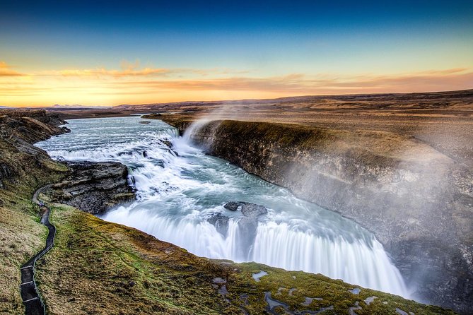 Golden Circle and Kerid Crater Afternoon Tour from Reykjavik - Gullfoss: Iceland’s powerful two-step waterfall