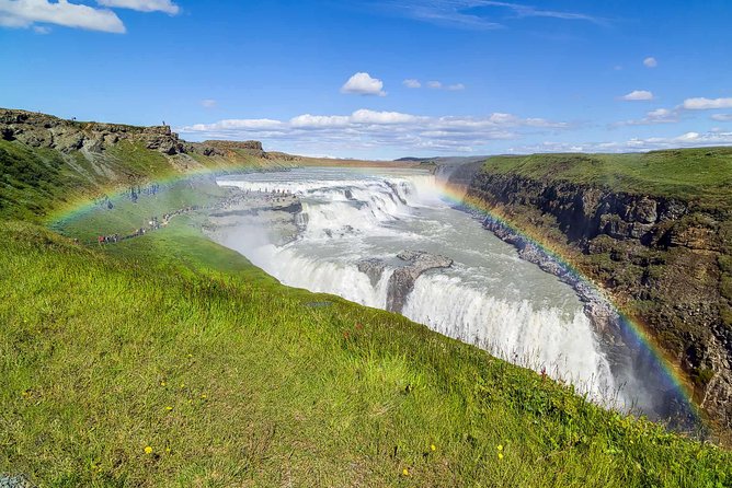 Golden Circle, Bruarfoss & Kerid Crater by Minibus from Reykjavik - Gullfoss delivers the big waterfall moment