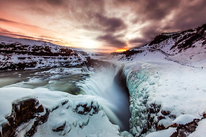 Golden Circle, Volcano Crater and Blue Lagoon Small-Group Tour - Gullfoss: a powerful waterfall with time to look around