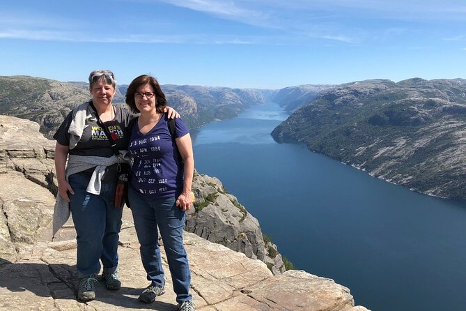Guided hike to Pulpit Rock Preikestolen - Reaching the flat rock above Lysefjorden