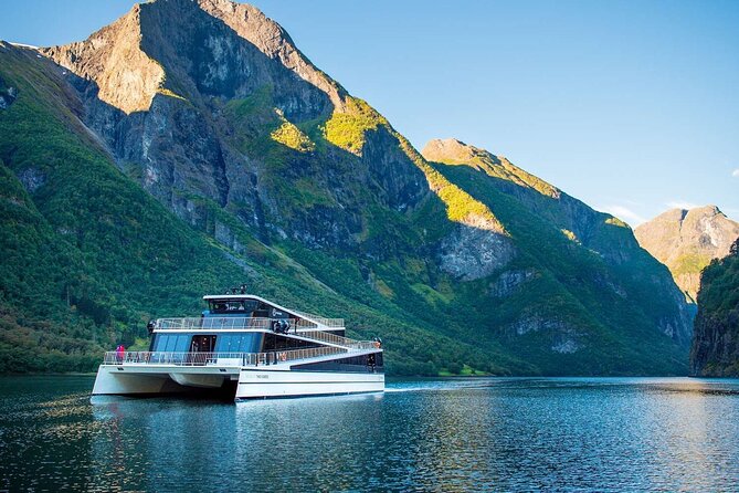 Guided Tour To Nærøyfjorden, Flåm And Stegastein - Viewpoint Cruise - Tvindefossen, a quick waterfall stop
