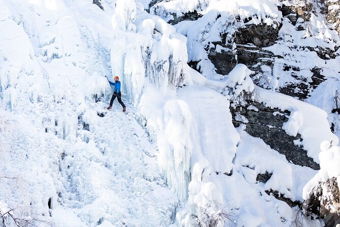 Half-Day Premium Ice Climbing in Pyhä Lapland - Four routes, repeated climbs, and a real workout