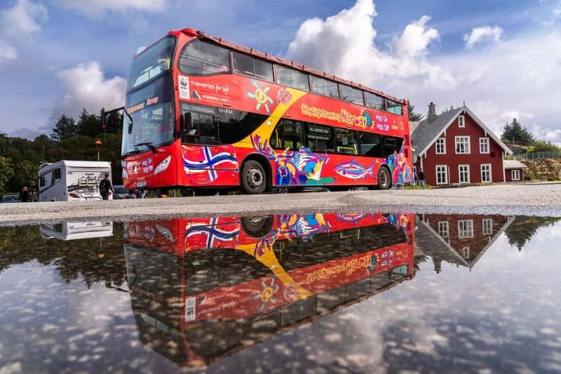 Haugesund: City Sightseeing Hop-On Hop-Off Bus Tour - Audio commentary instead of a live guide