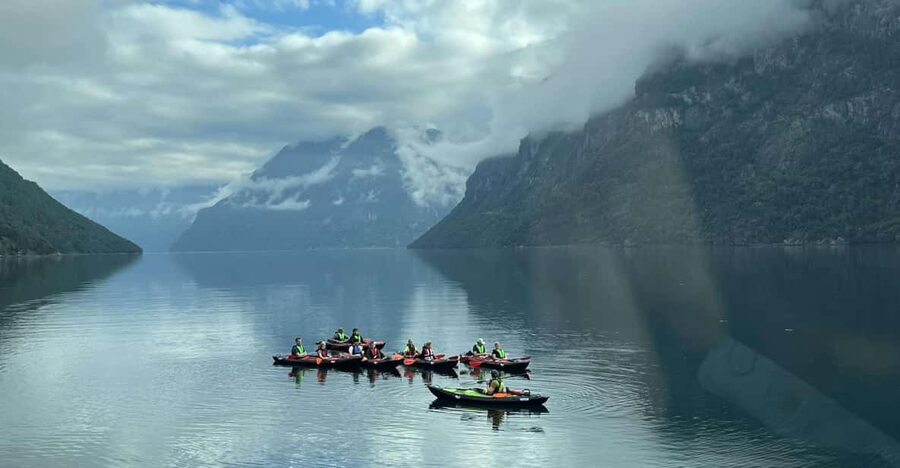 Hellesylt: Beginner-Friendly Fjord Kayaking Experience - Paddling beneath mountains and waterfalls