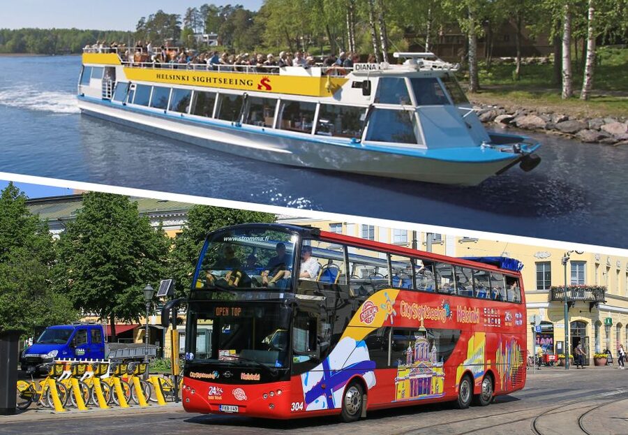 Helsinki by Bus and Boat 24-Hour Combo Ticket - Suomenlinna, Korkeasaari, and Degerö Canal from the water