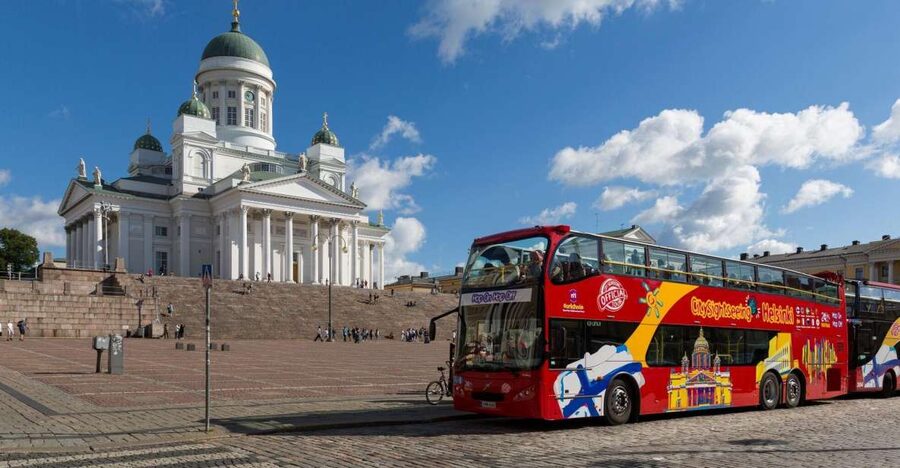 Helsinki: City Sightseeing Hop-On Hop-Off Bus Tour - Stops 7 to 10: cruise terminals, Löyly, and the flea market